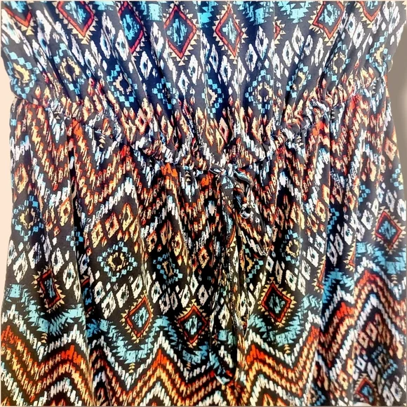 Eye Candy | Cool-Toned Patterned Romper/Jumpsuit | Size 1X Large | NEW | NWOT |โ - Picture 7 of 8